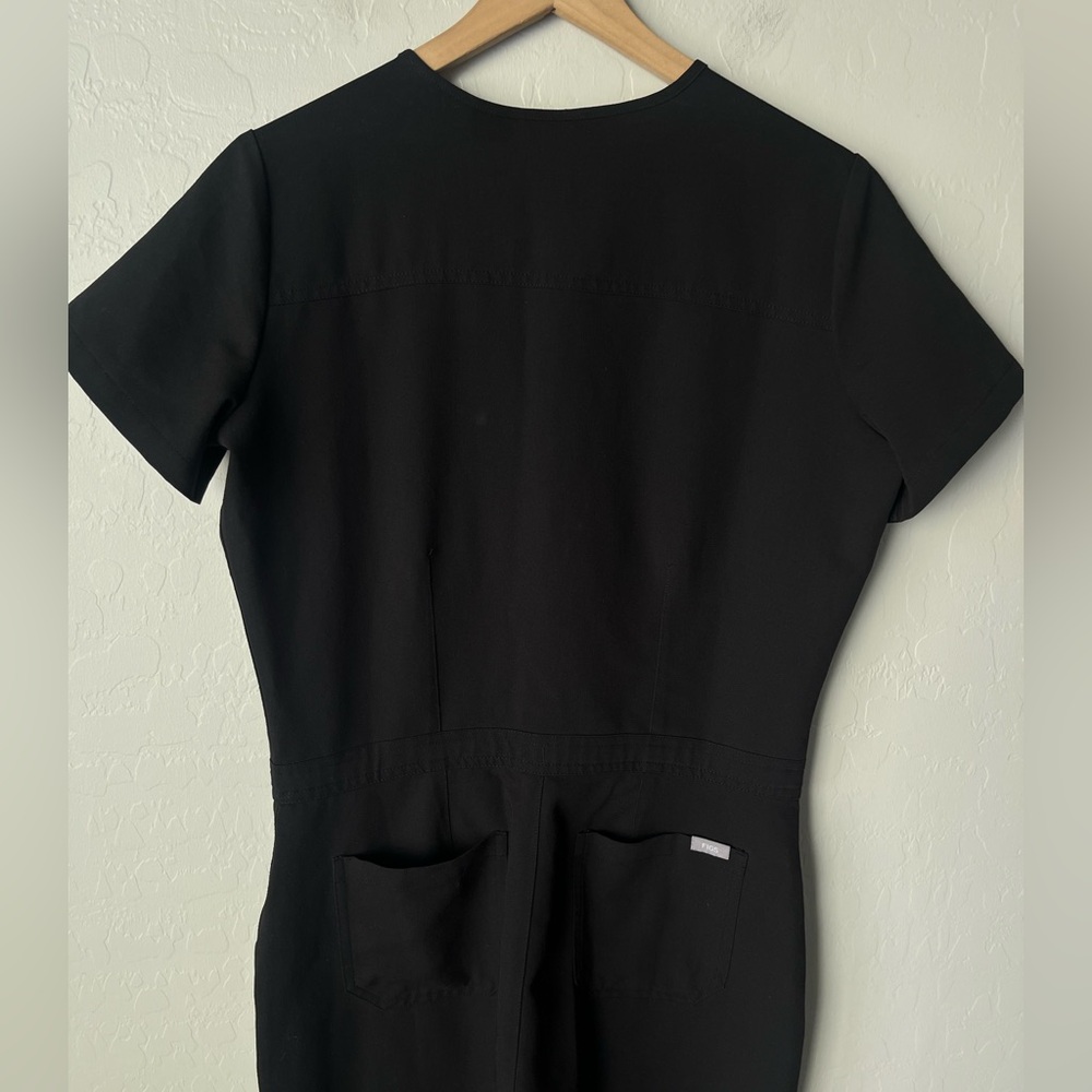 Figs Straight Leg Jumpsuit in Black - Picture 7 of 10